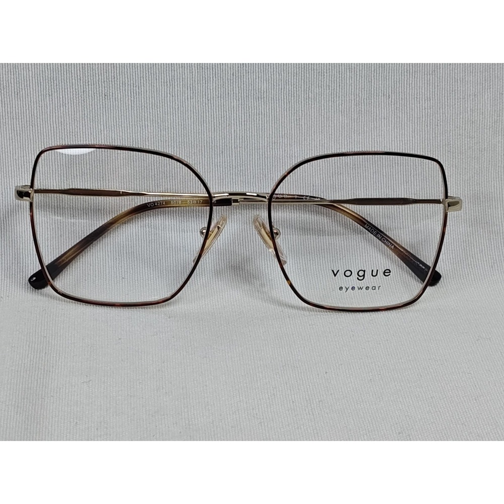 VOGUE VO4274 Metal EYEGLASSES Frames 53-17-135 w/CASE & Cloth Gold‎ NEW